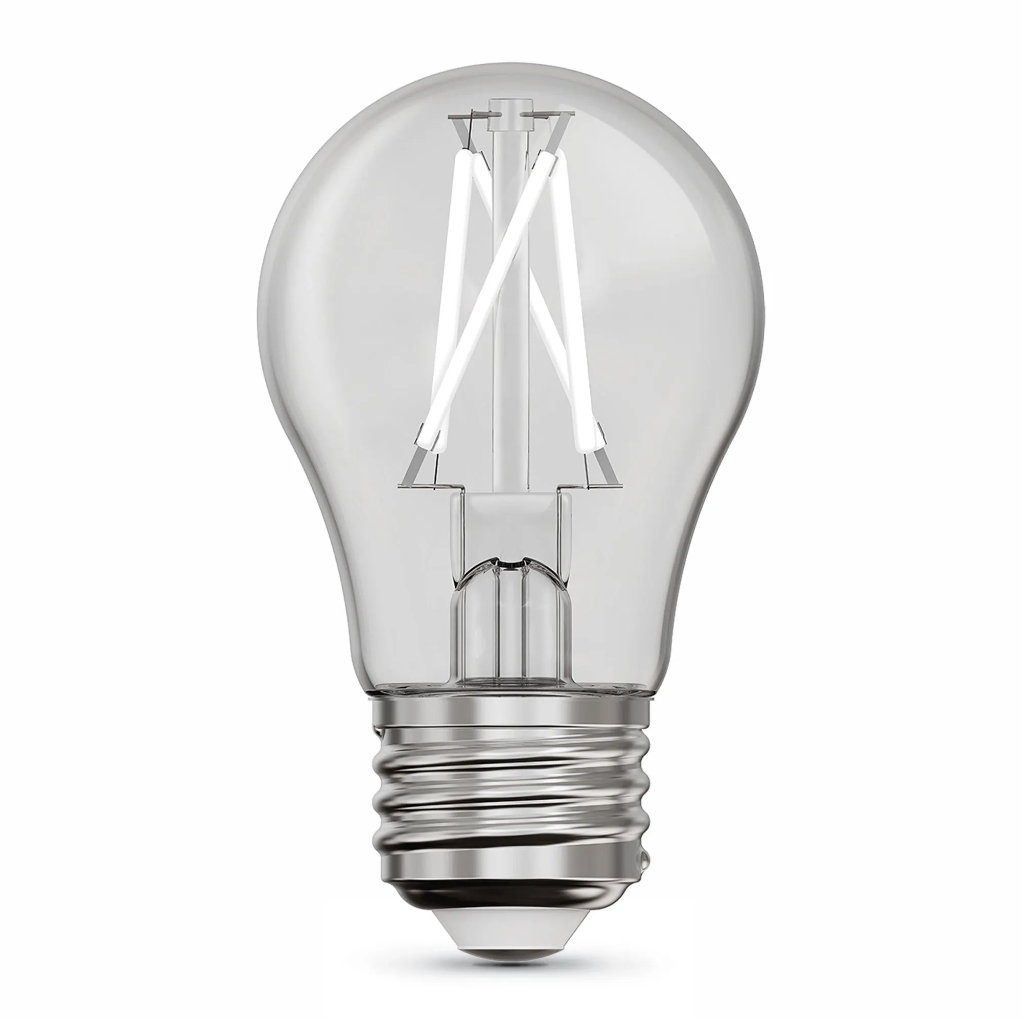 2.7W (25W Equivalent) Daylight (5000K) A15 E26 Base Exposed White Filament LED Light Bulb (2-Pack)