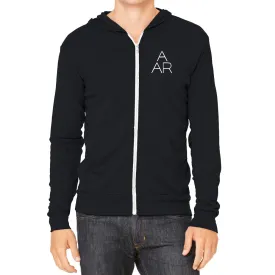 AARV Logo Men's Black Ultra Light Hoodie