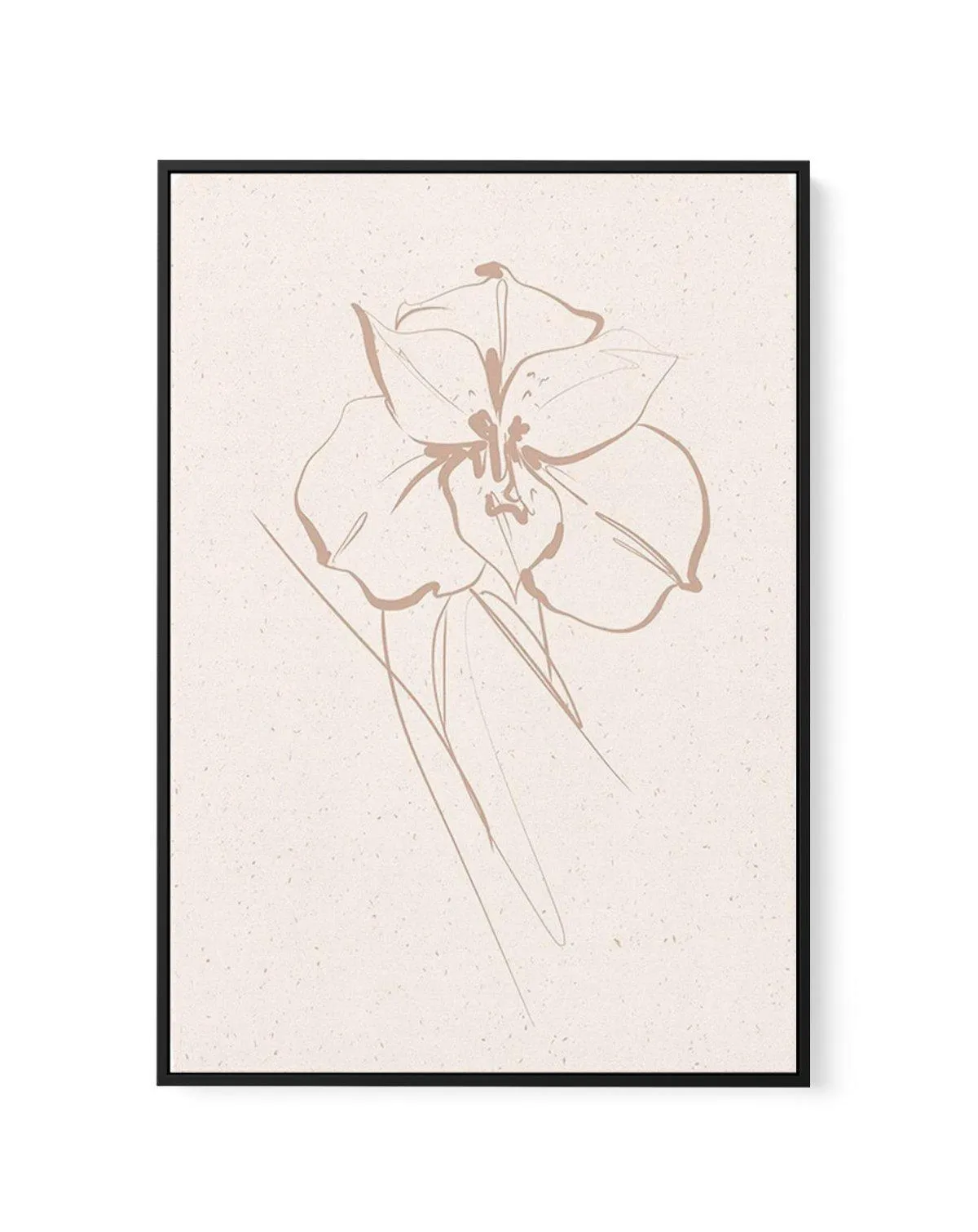 Abstract Botanical | Orchid | Framed Canvas Art Print