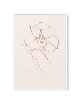 Abstract Botanical | Orchid | Framed Canvas Art Print