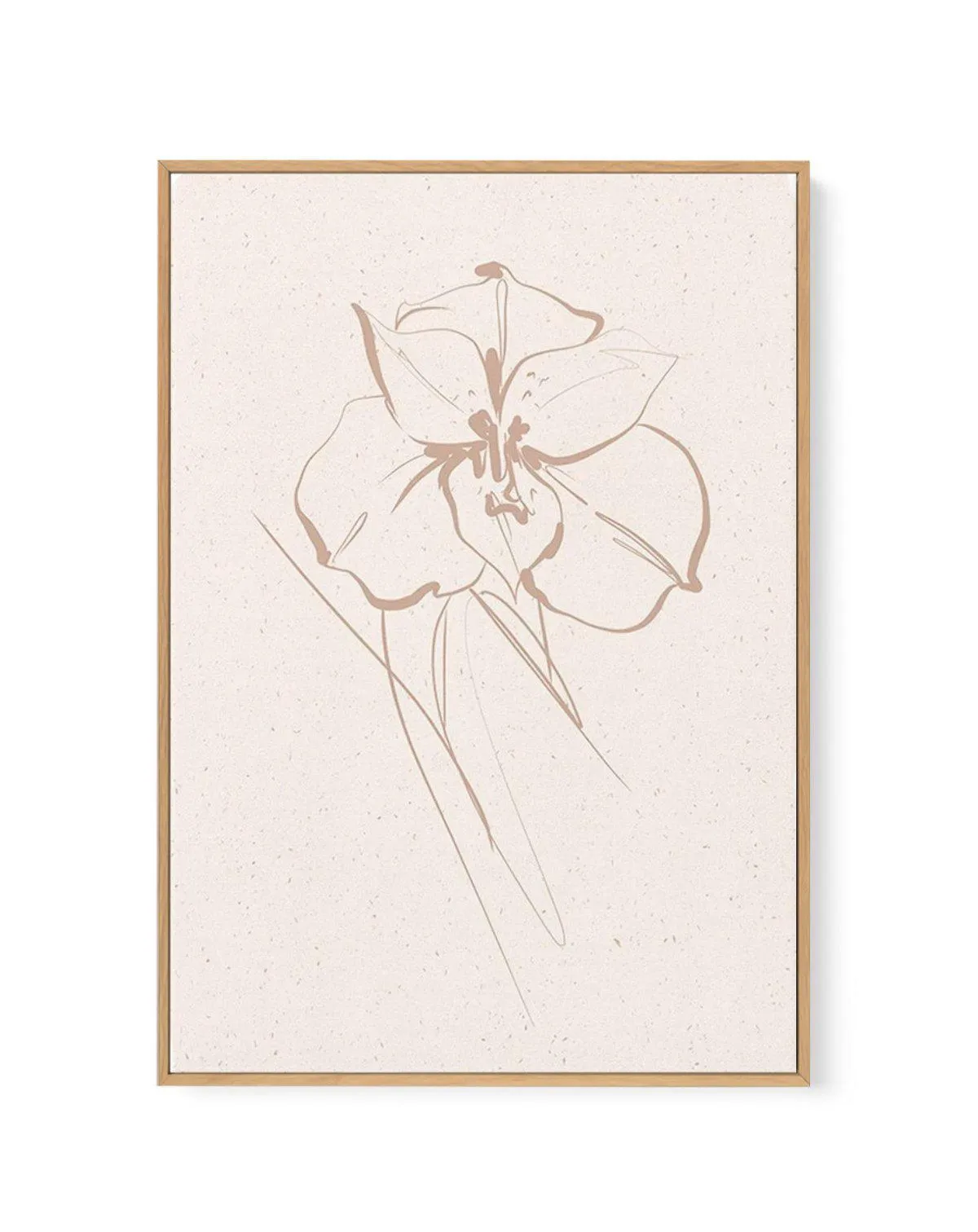 Abstract Botanical | Orchid | Framed Canvas Art Print