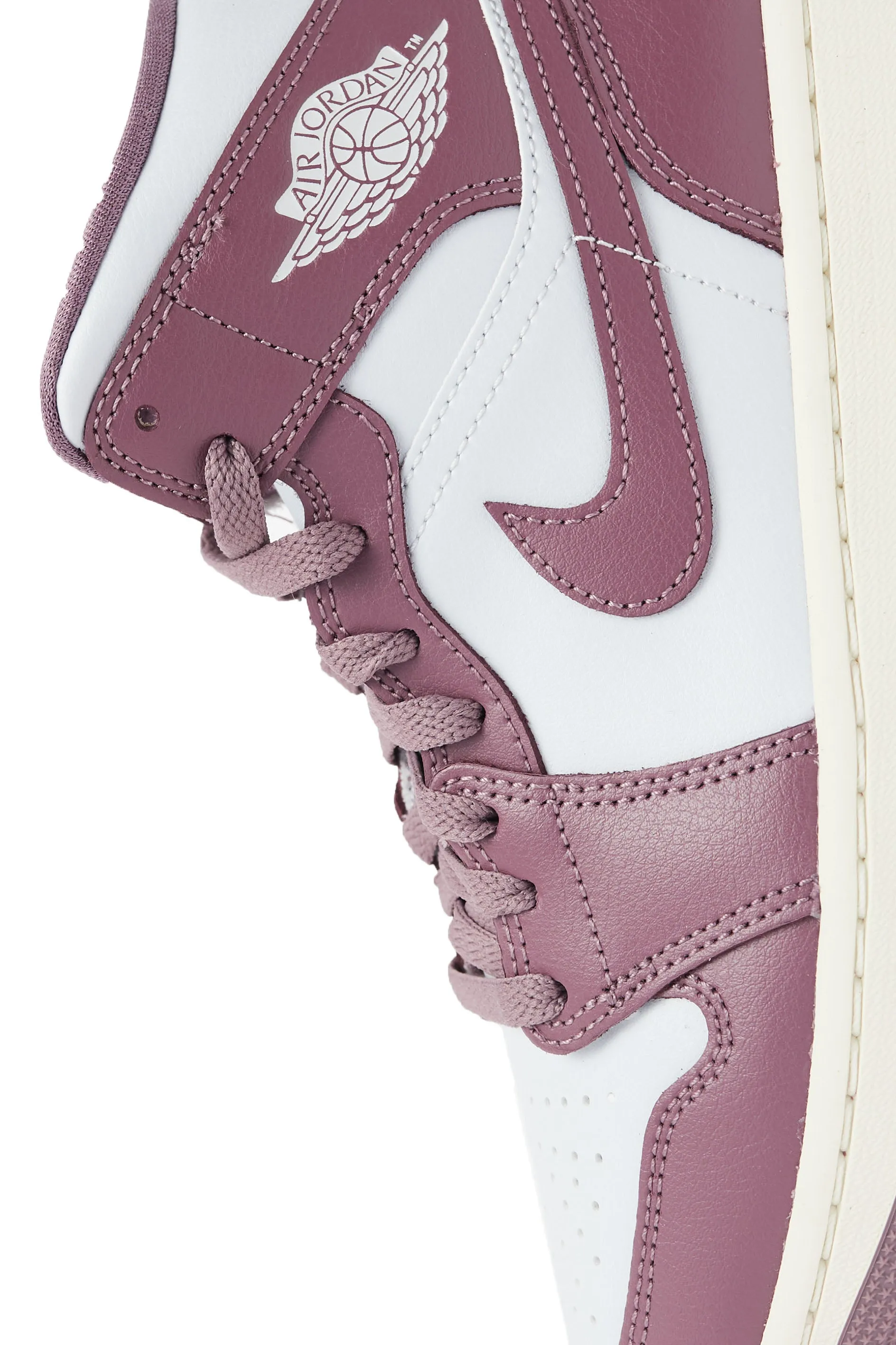 Air Jordan Womens 1 'Pure Platinum/Sky J Mauve'