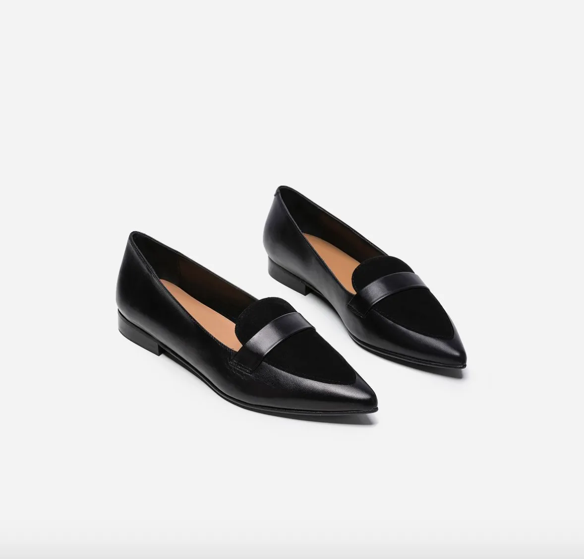 Alexandra Nappa Black Flats