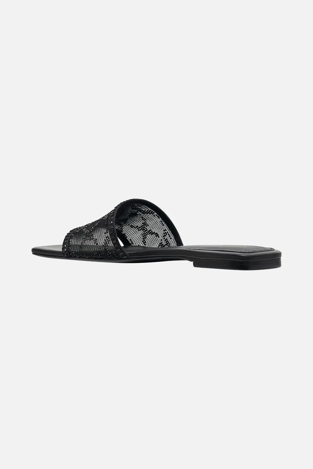 ALORA FLAT MULE SOLID BLACK