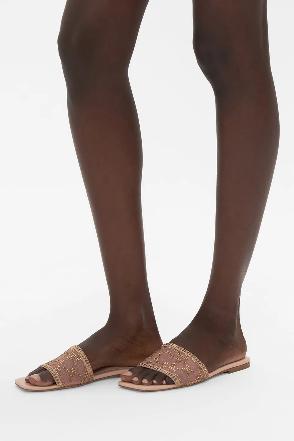 ALORA FLAT MULE SOLID NUDE