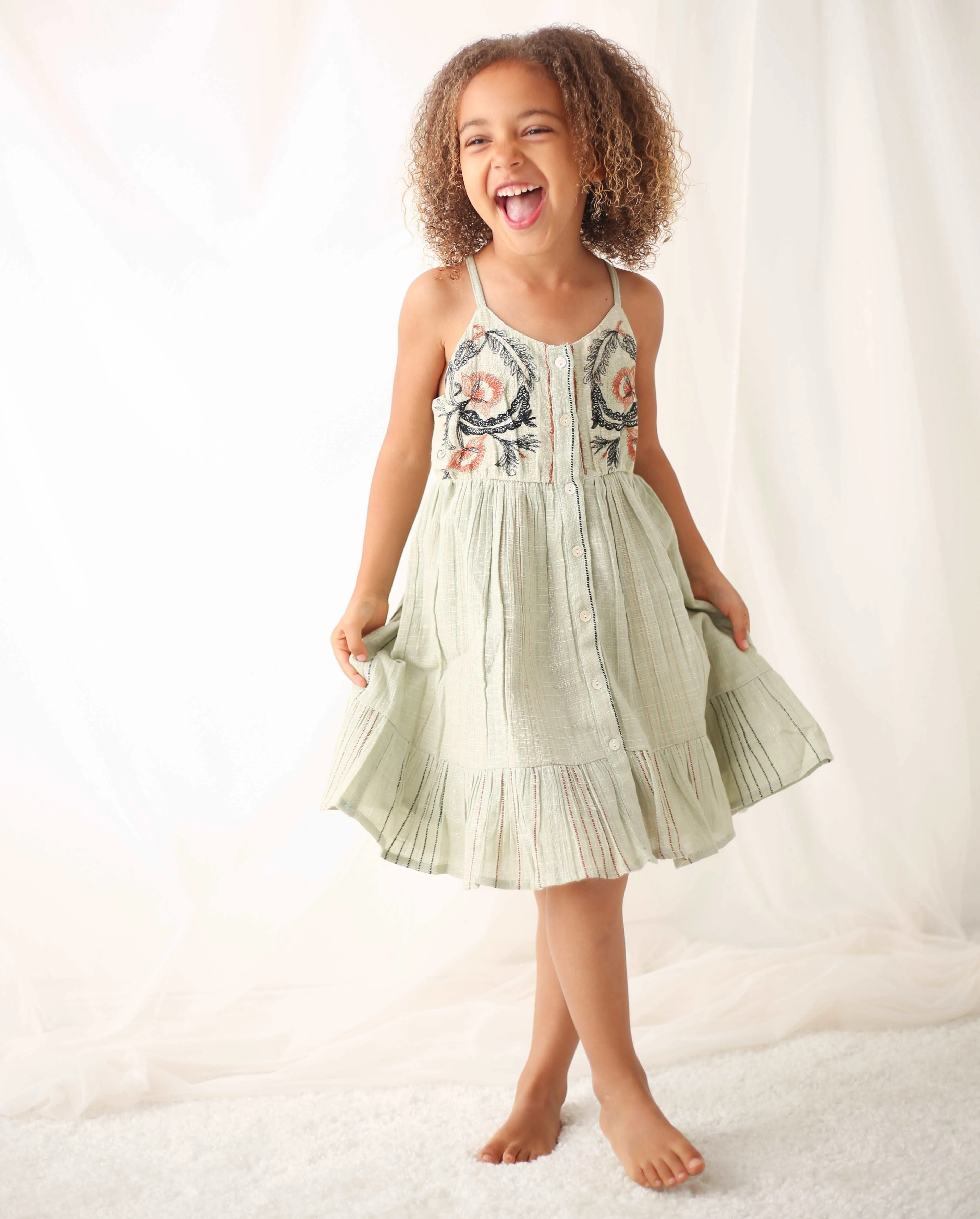 amaya mini dress in sage