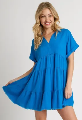 Aubrey Dress-Carolina Blue