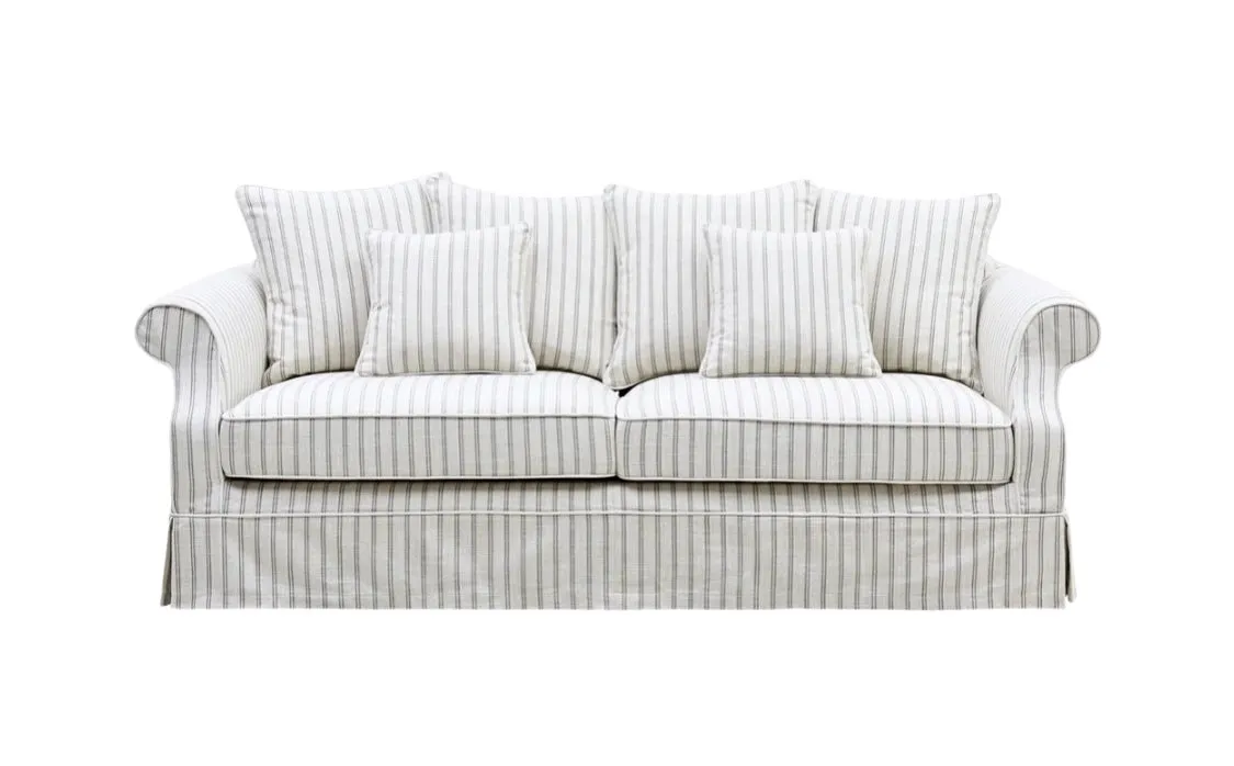 Ayla 3 Seater Sofa Stone Stripe