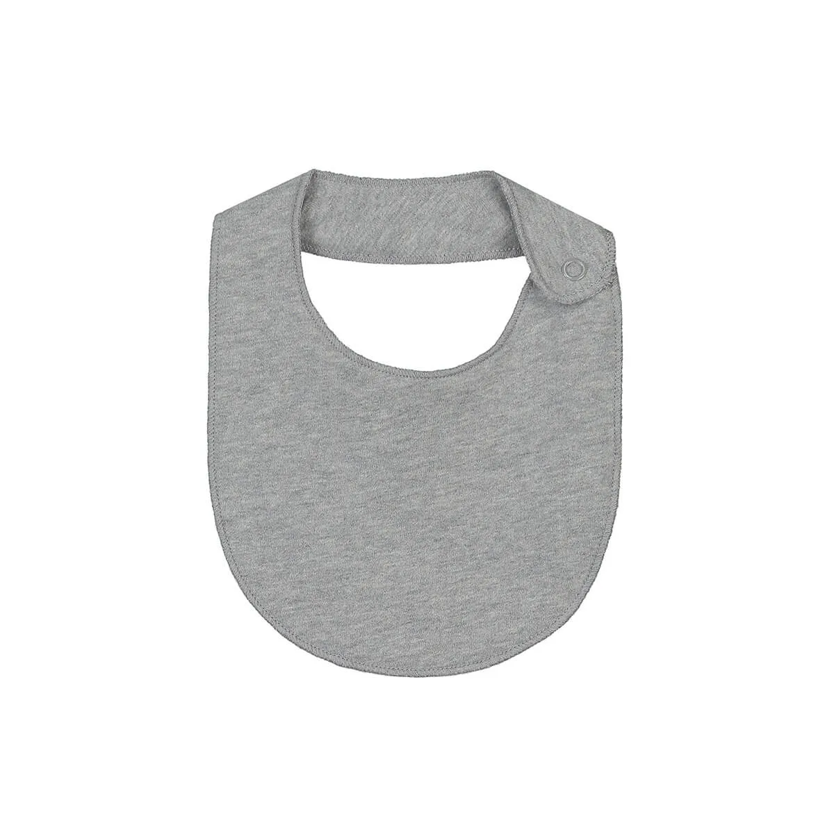 Baby Bib in Grey Melange by Gray Label