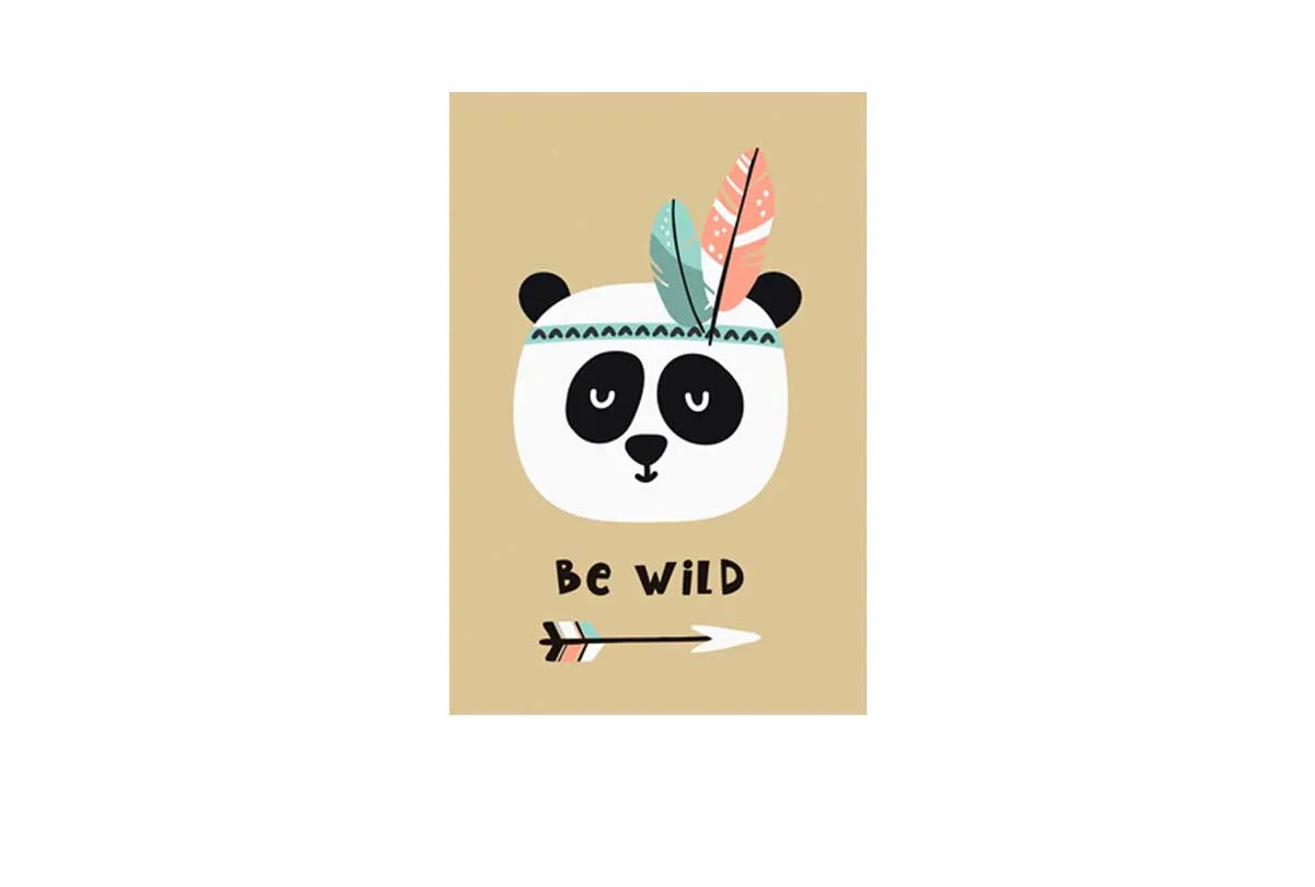 Be Wild | Boho Kids Print | Canvas Wall Art Print