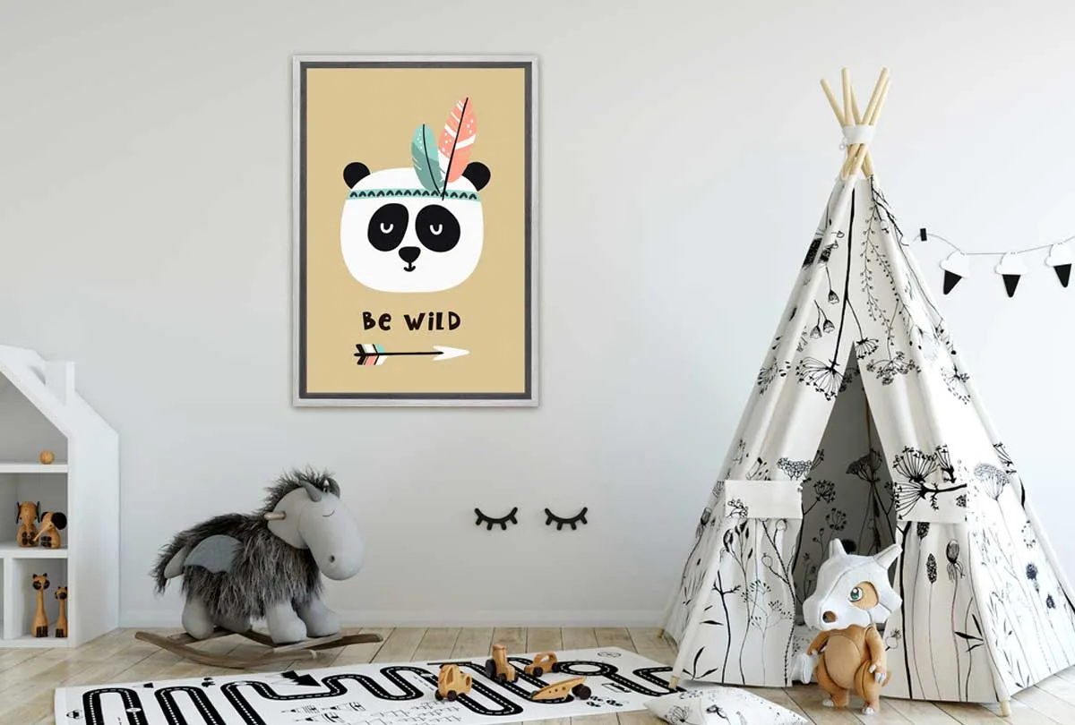 Be Wild | Boho Kids Print | Canvas Wall Art Print