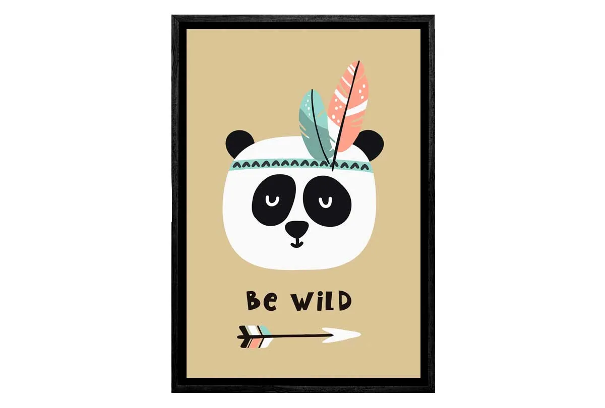 Be Wild | Boho Kids Print | Canvas Wall Art Print