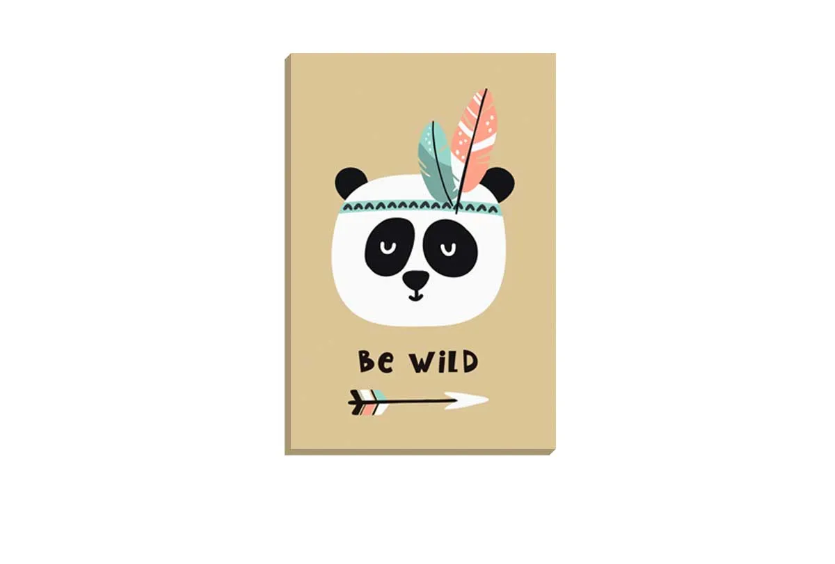 Be Wild | Boho Kids Print | Canvas Wall Art Print