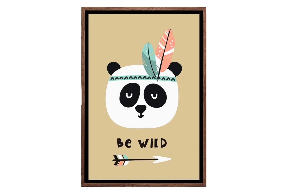 Be Wild | Boho Kids Print | Canvas Wall Art Print