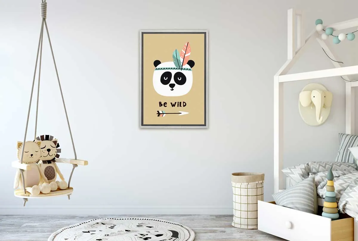 Be Wild | Boho Kids Print | Canvas Wall Art Print