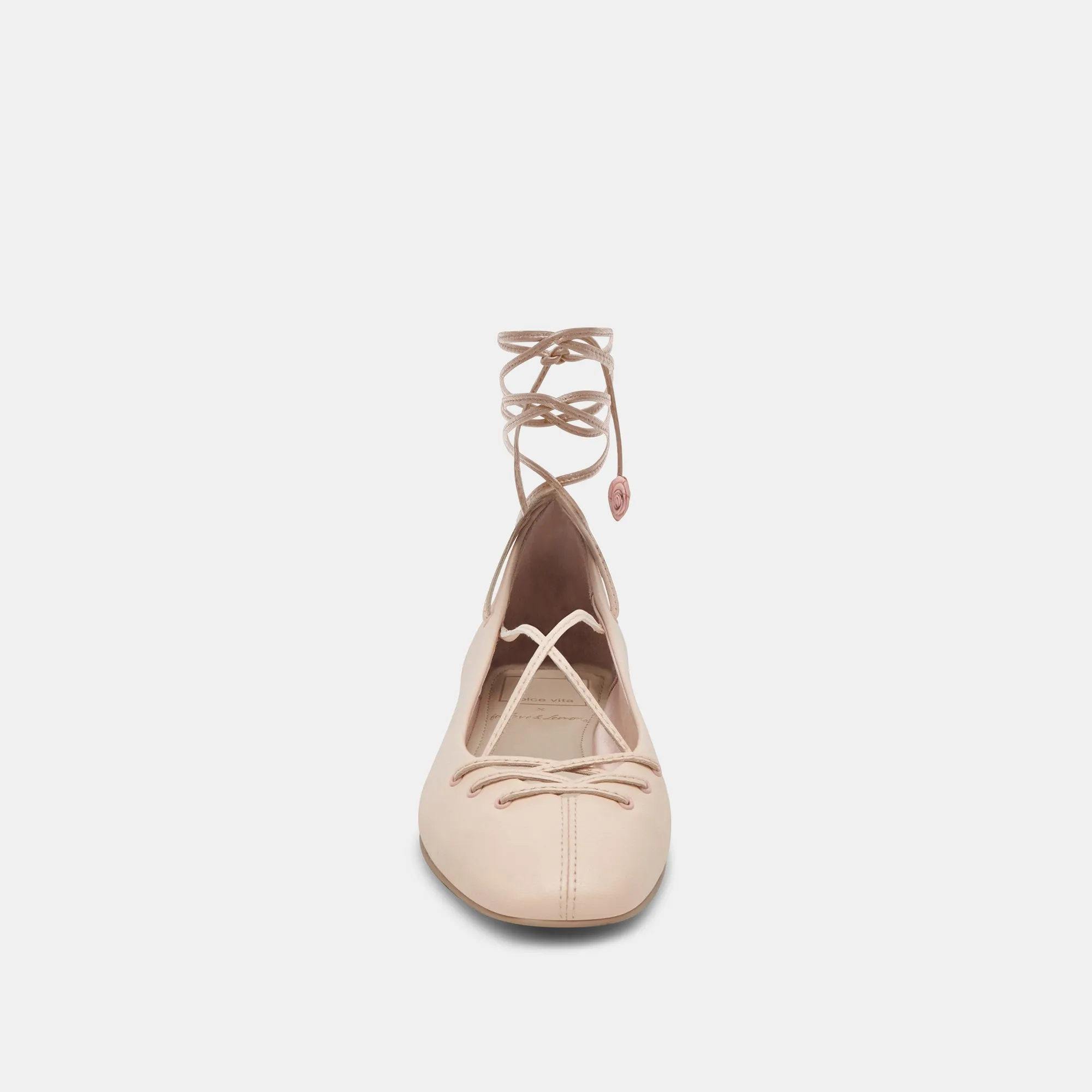 BEATE BALLET FLATS LIGHT PINK LEATHER