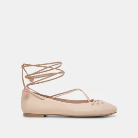 BEATE BALLET FLATS LIGHT PINK LEATHER