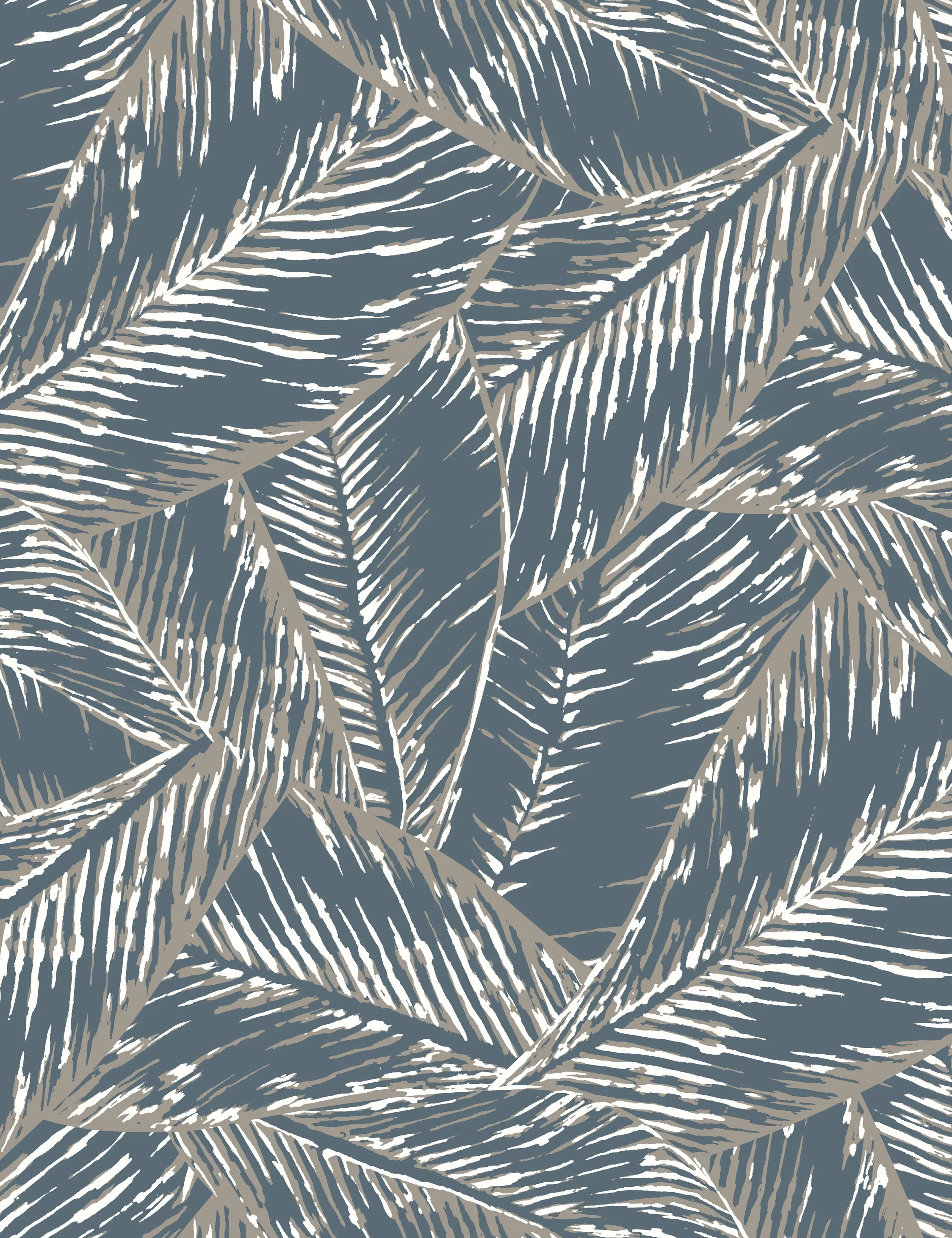 Best Fronds Wallpaper, Gray Swatch