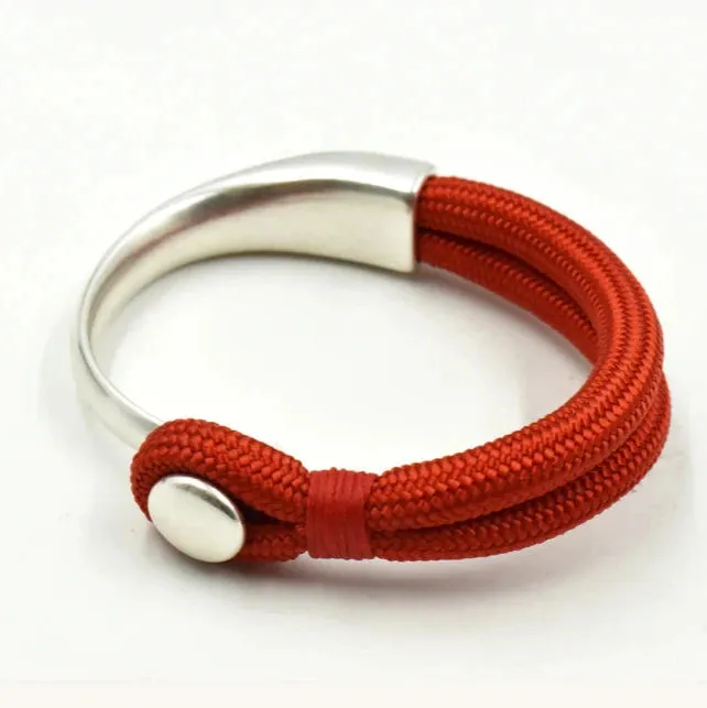 'Beyond Simplicity' Cotton Cord Metallic Bracelet - B1753