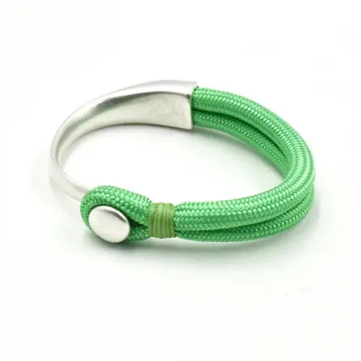 'Beyond Simplicity' Cotton Cord Metallic Bracelet - B1753