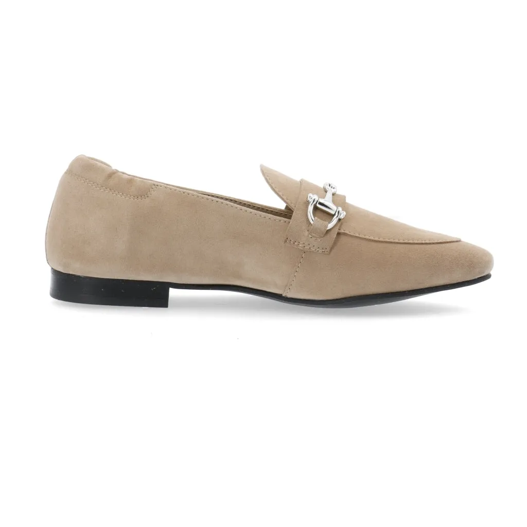 Biatracey Nougat Suede Loafers