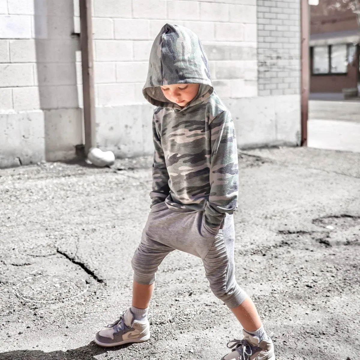 Biker Shorts- Heather Gray