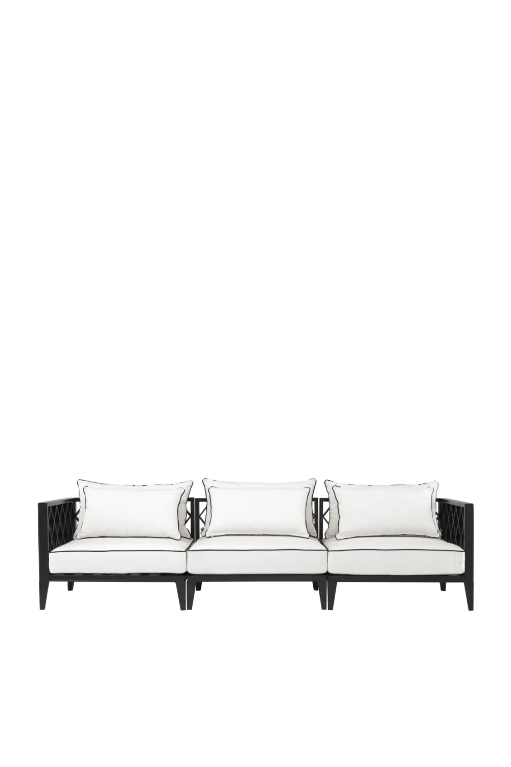 Black 3-Seater Outdoor Sunbrella Sofa | Eichholtz Ocean Club