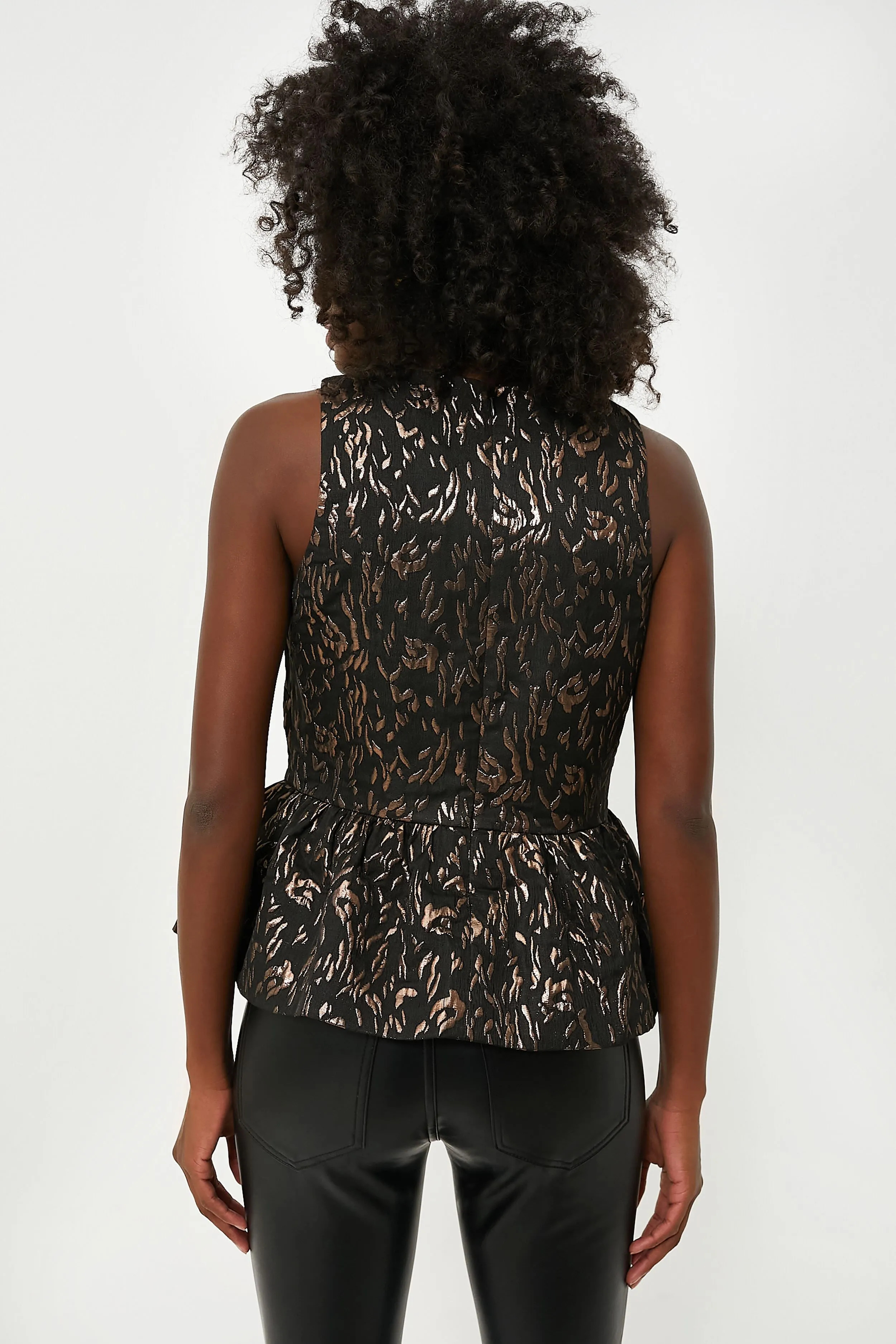 Black and Bronze Marsha Top