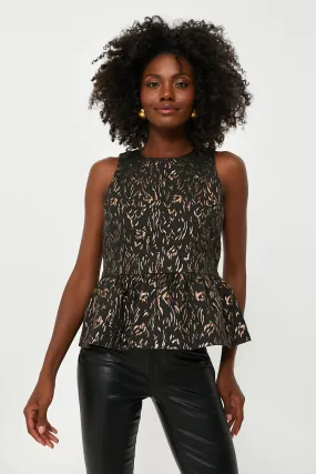 Black and Bronze Marsha Top