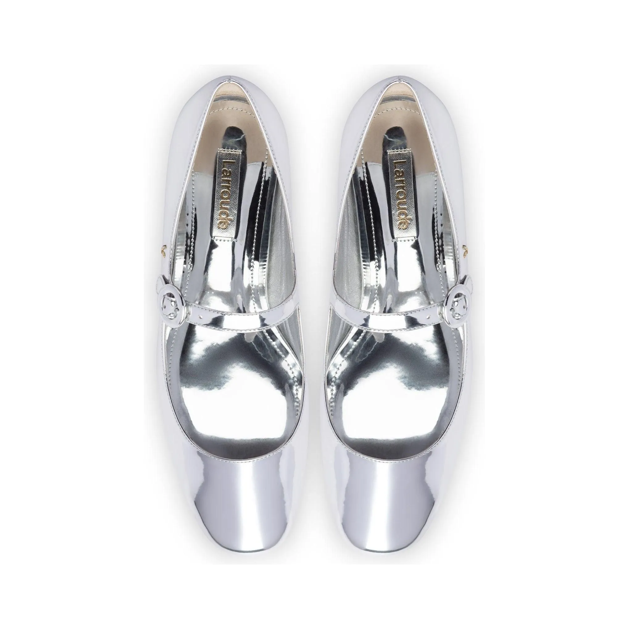 Blair Ballet Flat In Silver Specchio