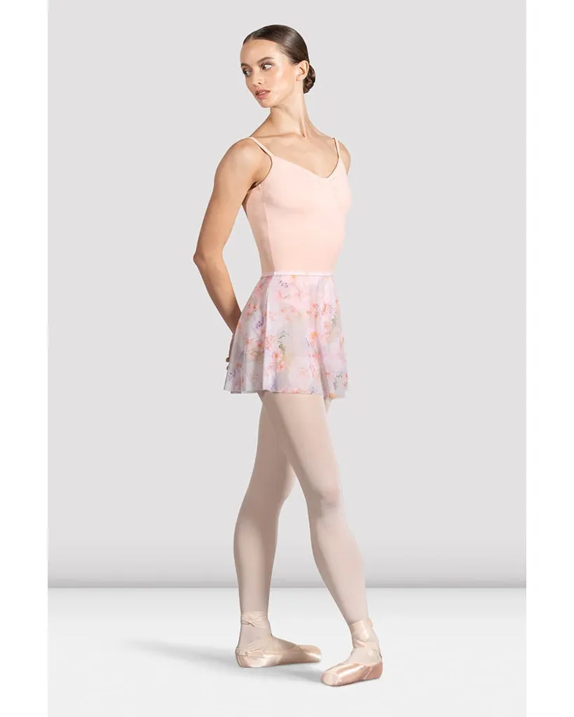 Bloch Floral Printed Pull-On Ballet Skirt - R0241 Womens - Posey Print