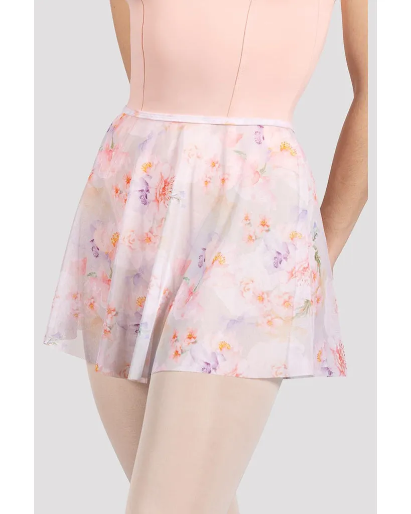 Bloch Floral Printed Pull-On Ballet Skirt - R0241 Womens - Posey Print