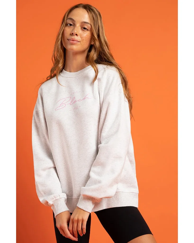 Bloch Off Duty Terry Oversized Crew Sweatshirt - JLW5008 Womens