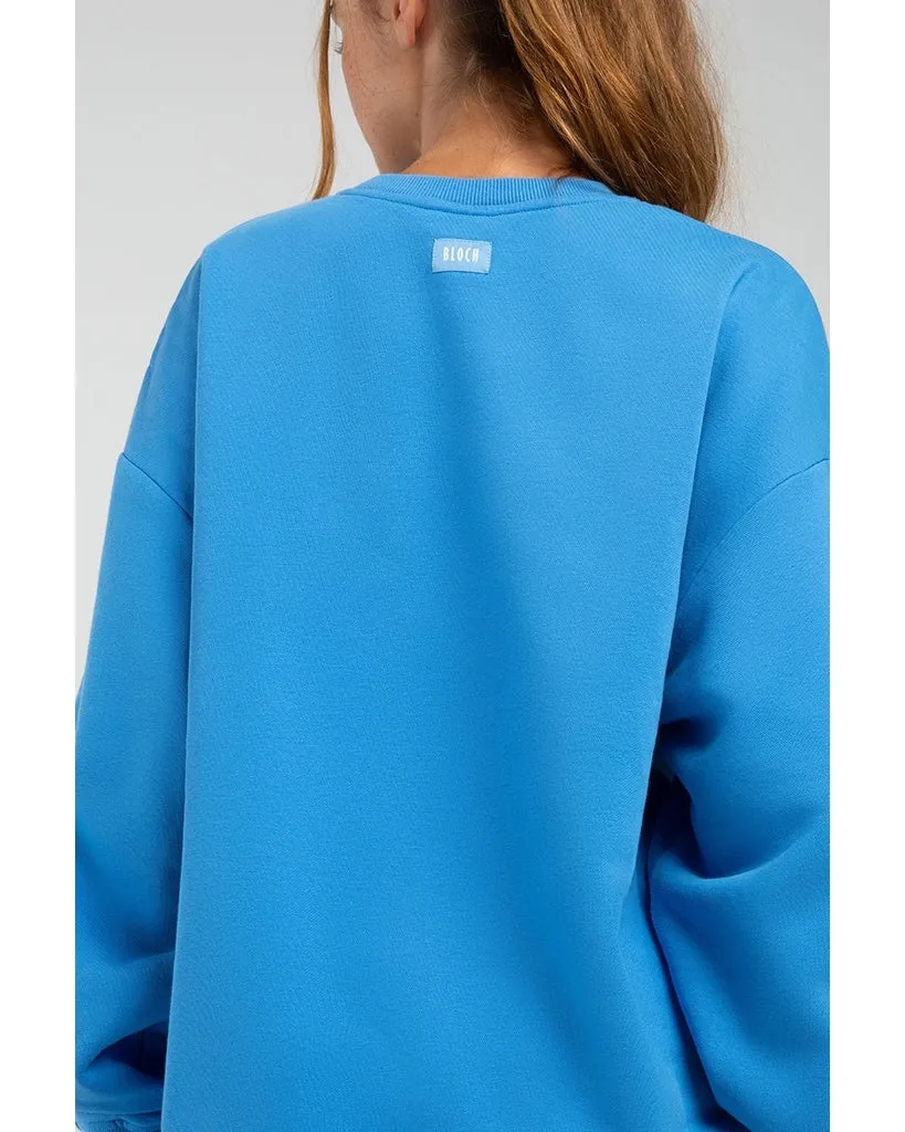 Bloch Off Duty Terry Oversized Crew Sweatshirt - JLW5008 Womens