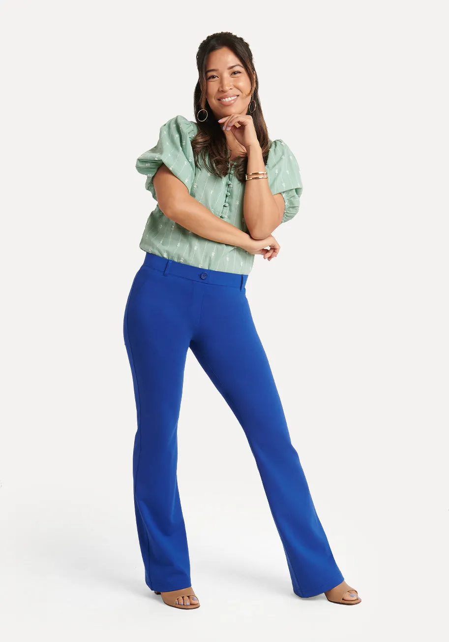 Boot Cut | Two-Pocket Dress Pant Yoga Pants (Seaglass)