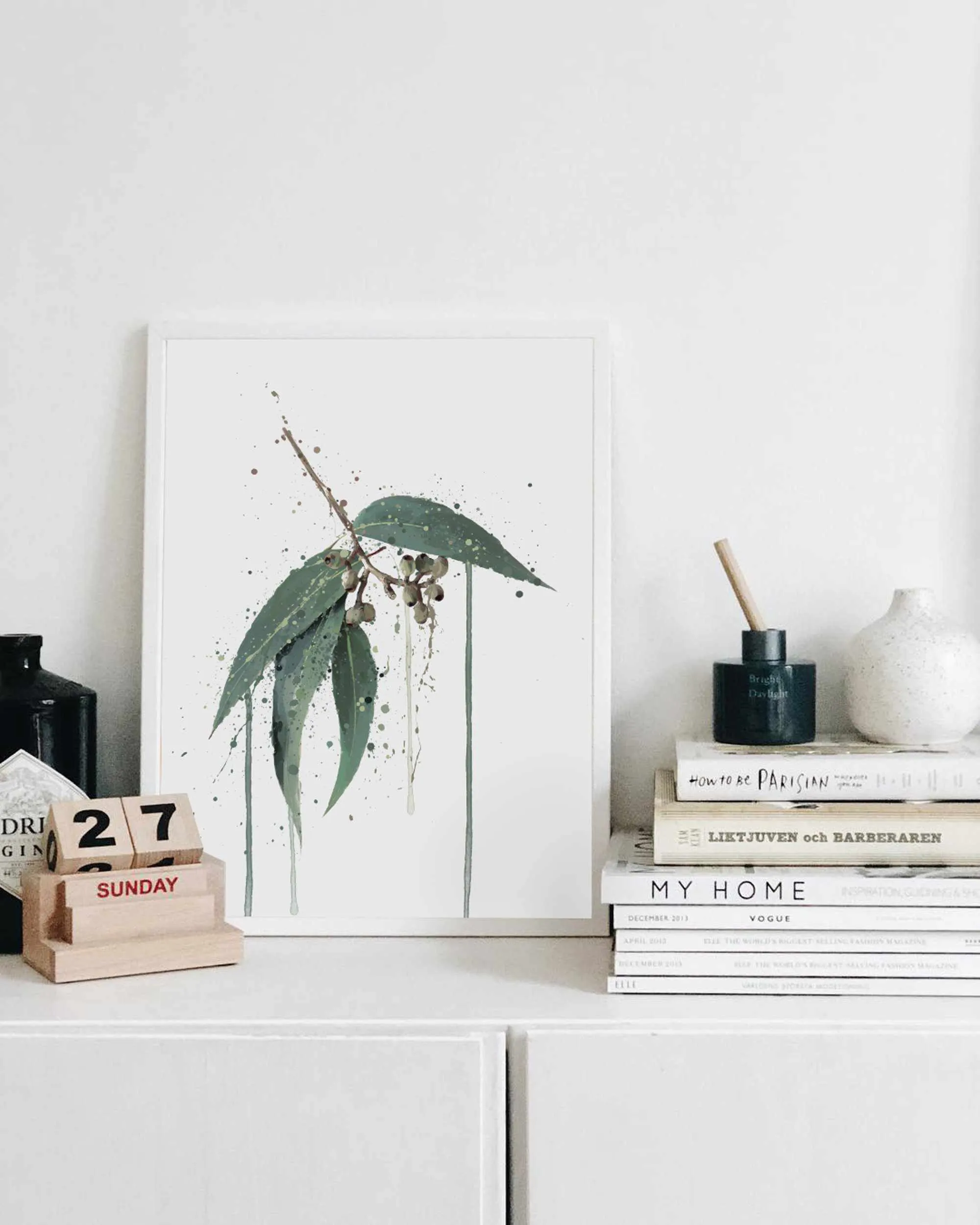 Botanical Wall Art Print ‘Eucalyptus’ - Plant Prints, Botanical Art Prints and Botanical Illustrations