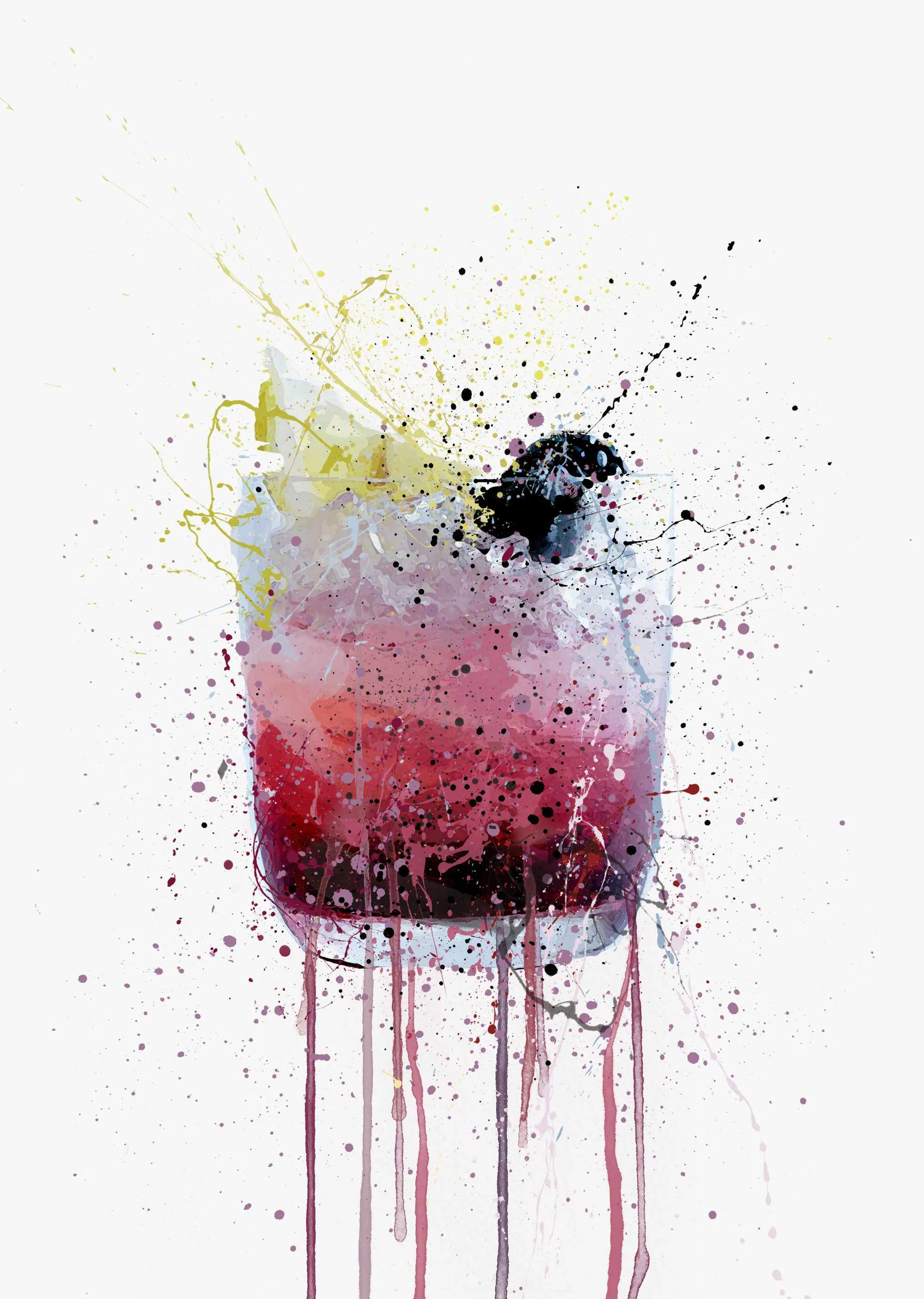 Bramble Cocktail Wall Art Print