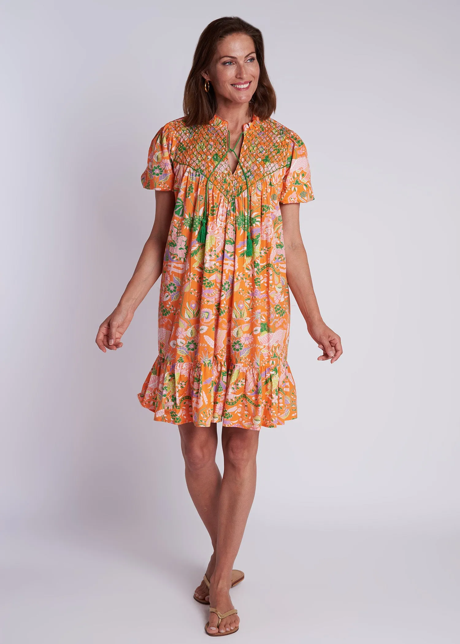 Cayman Dress - Eden Orange