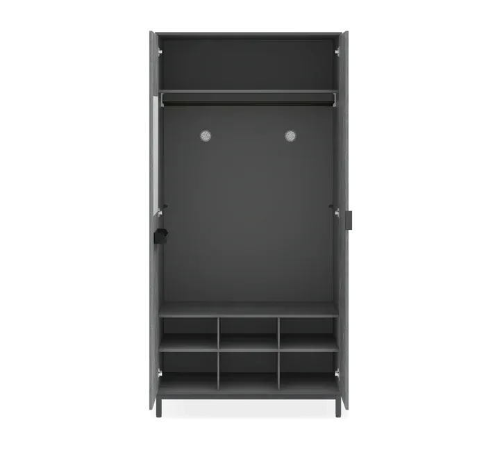 Cilek Space Gray 2 Doors Wardrobe