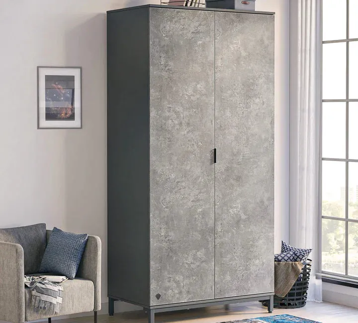 Cilek Space Gray 2 Doors Wardrobe