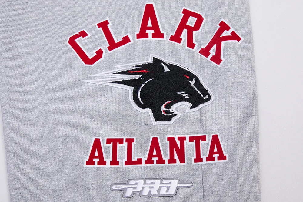 CLARK ATLANTA UNIVERSITY CLASSIC MEN'S STACKED LOGO SWEATPANT (HEATHER GRAY/BLACK)