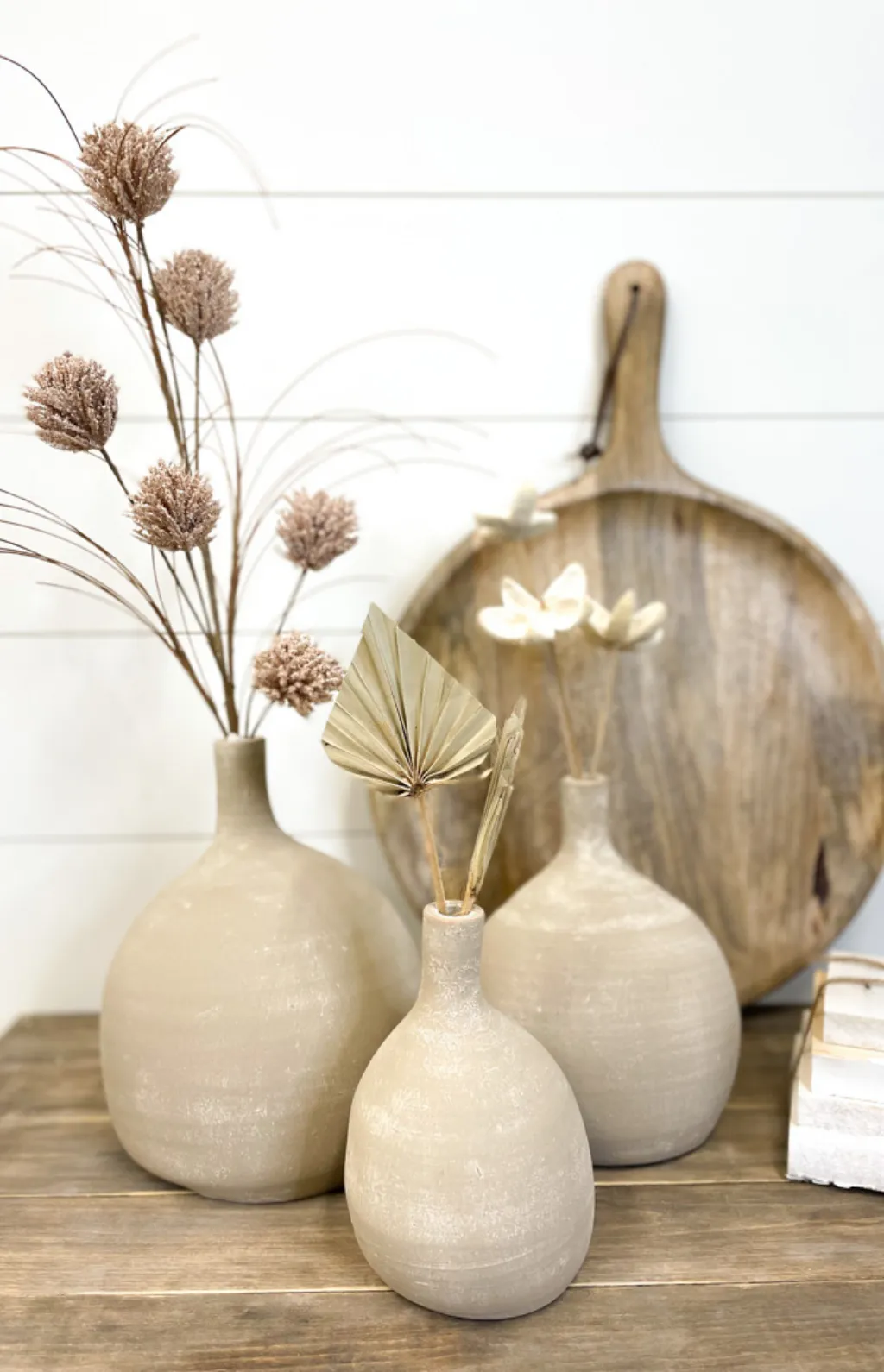 clay teardrop vase