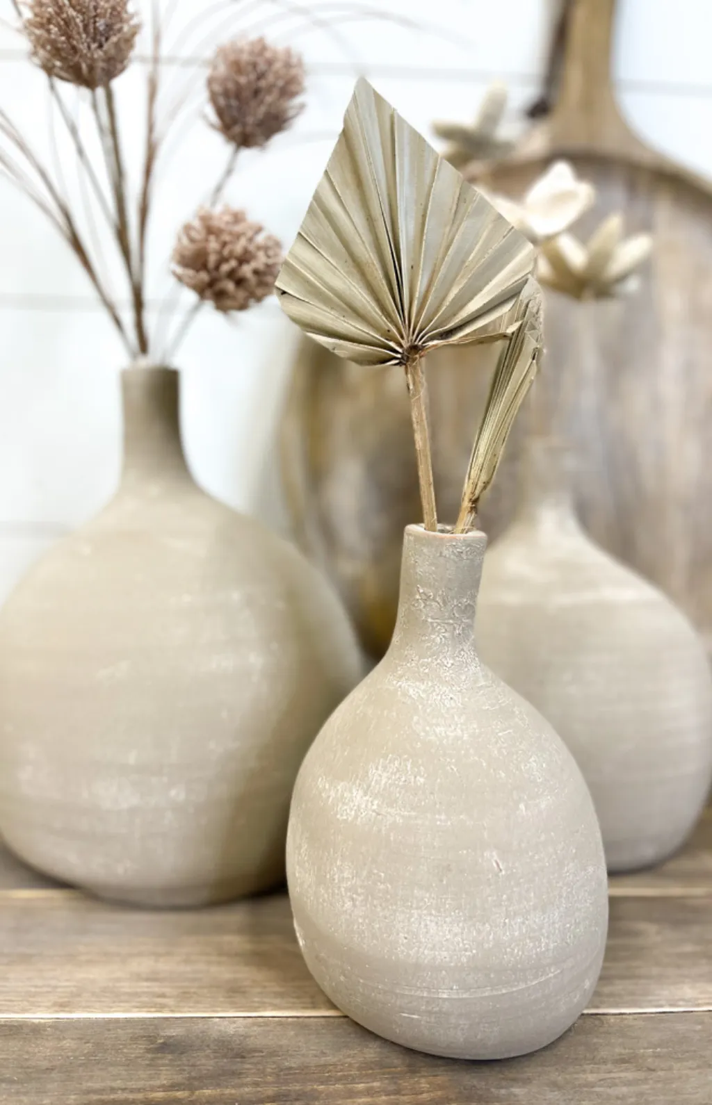 clay teardrop vase