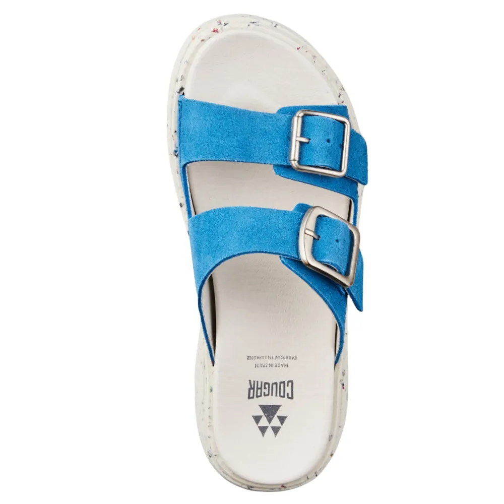 Cougar Piera Suede Blue Sandal (Women's)