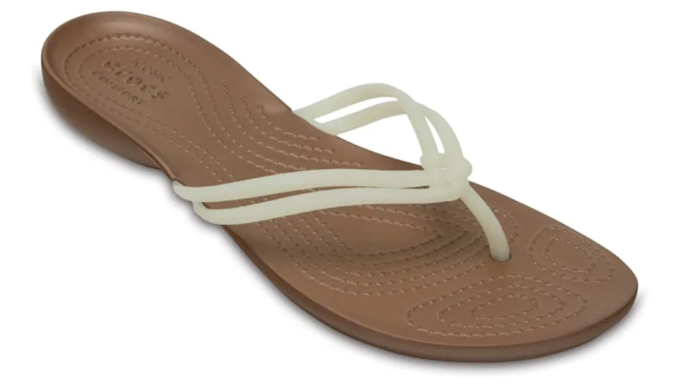 Crocs Isabella Flip White Bronze