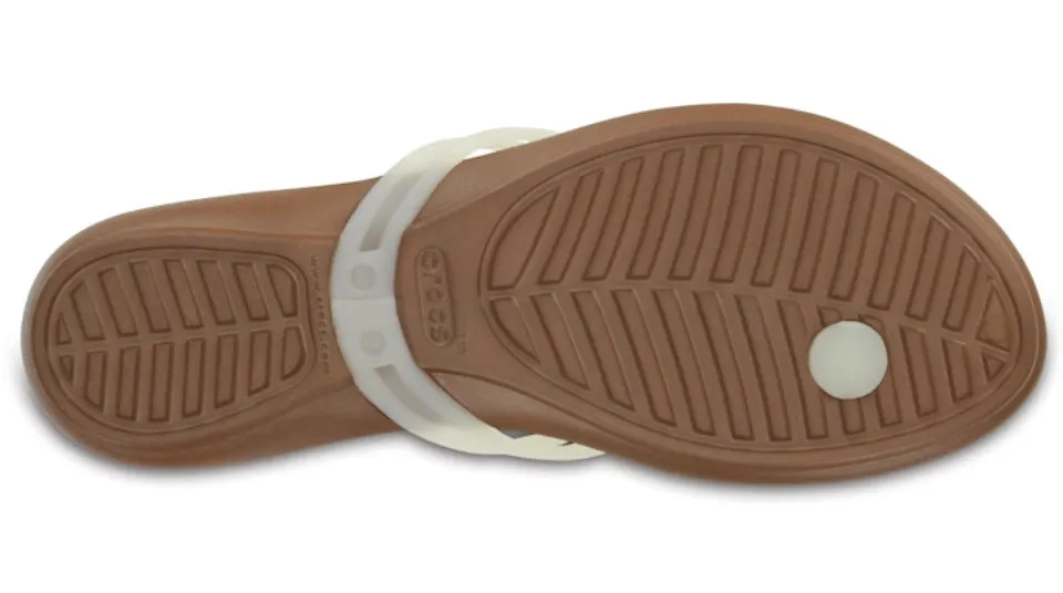 Crocs Isabella Flip White Bronze