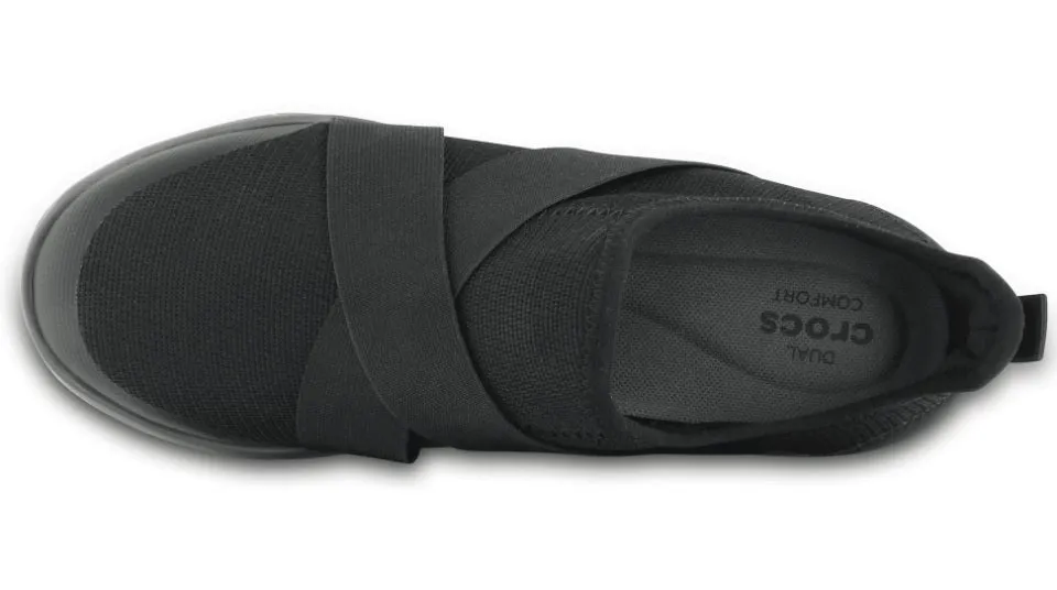 Black Swiftwater Cross-Strap Static Crocs - Comfortable, Versatile and Durable