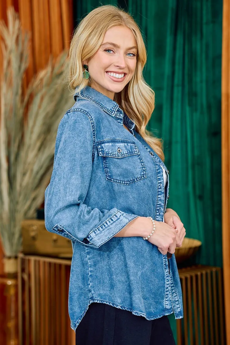 Dakota Chambray Denim Shirt