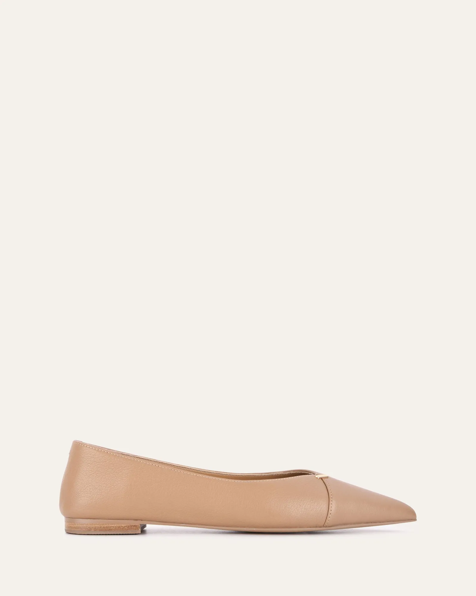 DALTON DRESS FLATS TAN LEATHER