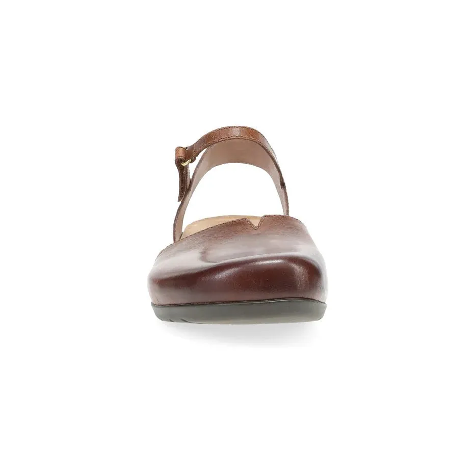 Dansko Womens Rowan Leather Sandals - Tan Color